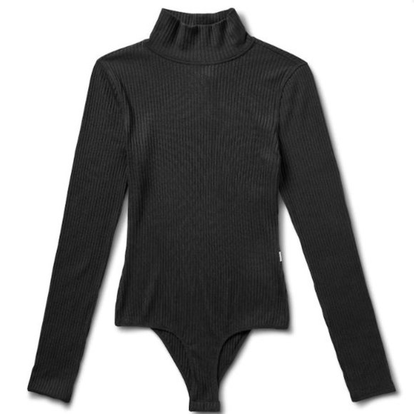 NWT Vuori Women's Bleeker Bodysuit Black Size: L Large - Picture 1 of 12